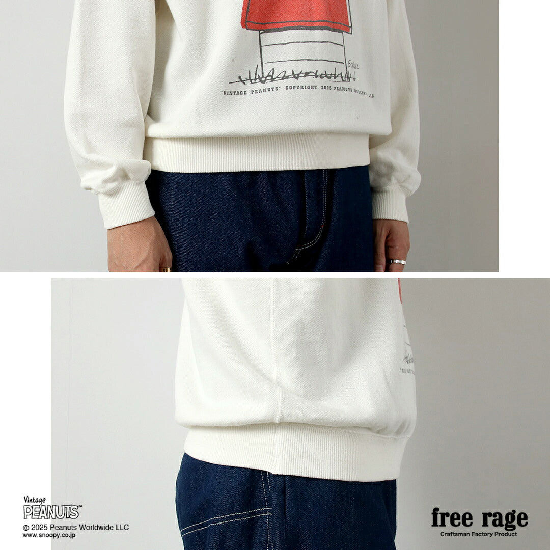 FREE RAGE / PEANUTS×free rage Sudadera raglán con estampado Red Baron
