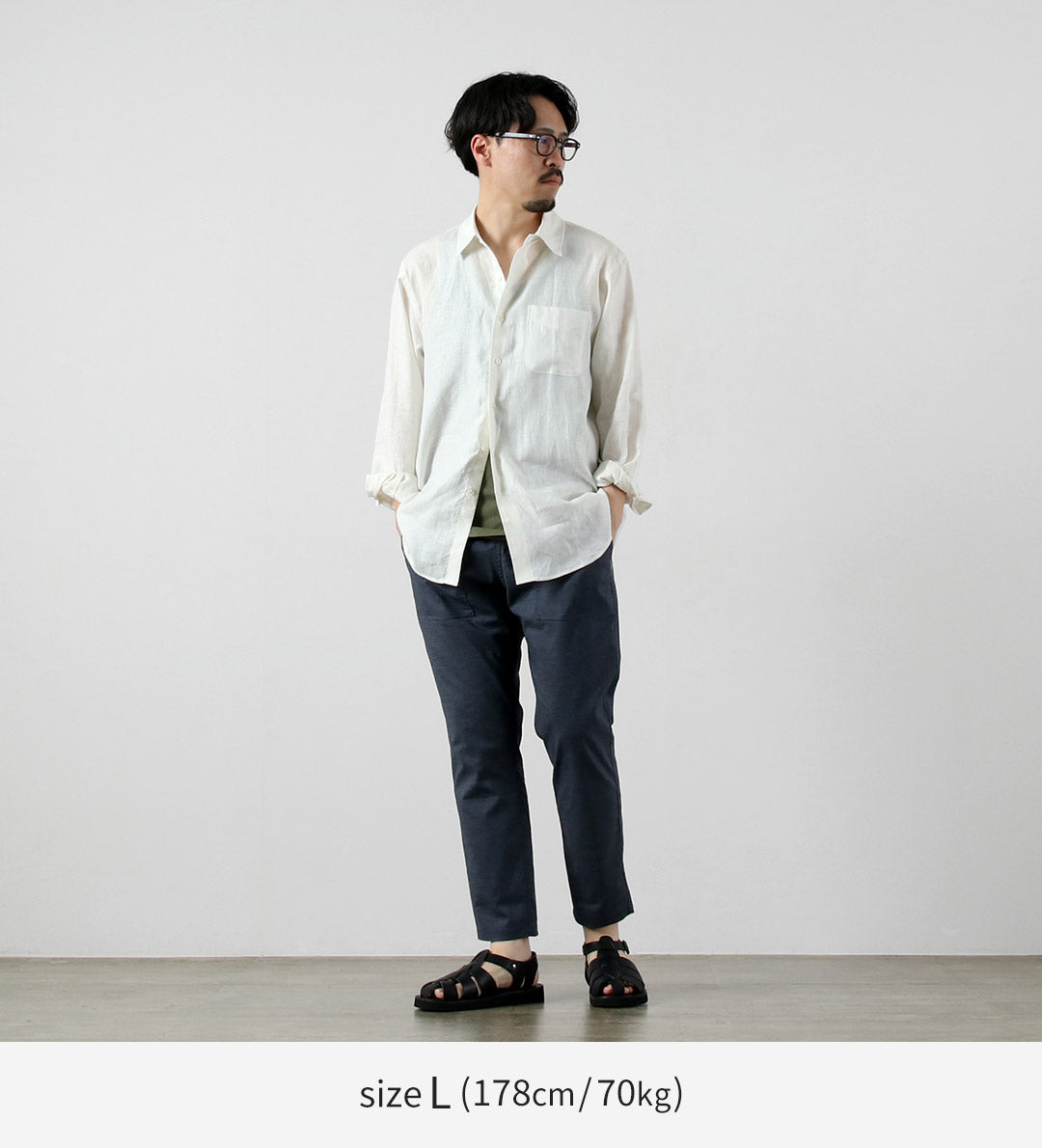RE MADE IN TOKYO JAPAN / Hemp Chambray Comfort Pants