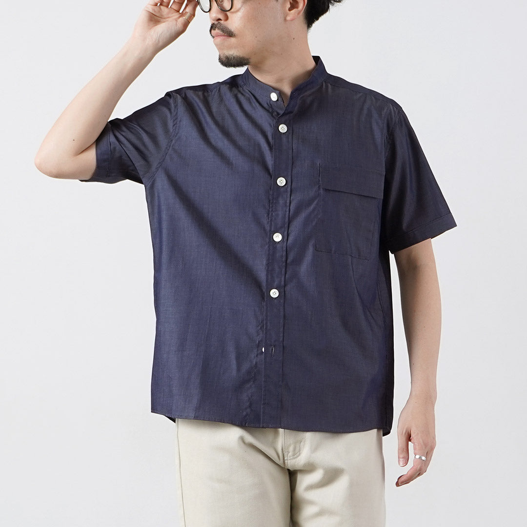 RE MADE IN TOKYO JAPAN / 200/2 Chambray Twill Short Sleeve CPO Shirt