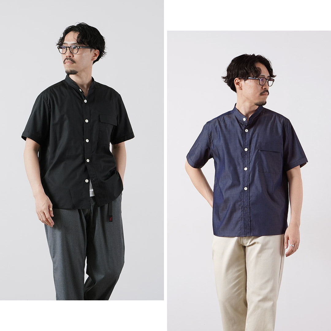RE MADE IN TOKYO JAPAN / 200/2 Chambray Twill Short Sleeve CPO Shirt
