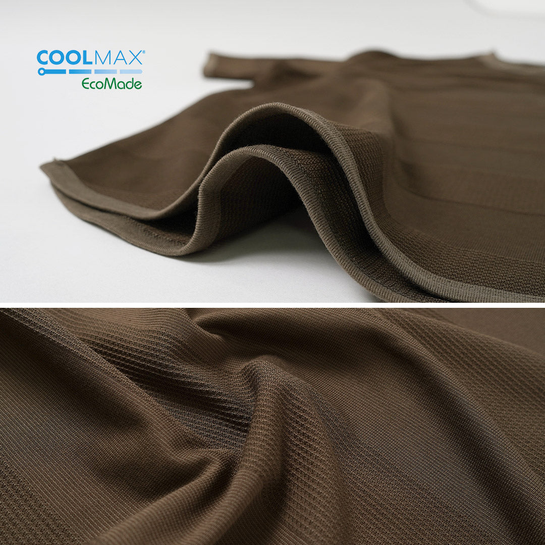 RE MADE IN TOKYO JAPAN / COOLMAX Jacquard Striped Knit T-Shirt