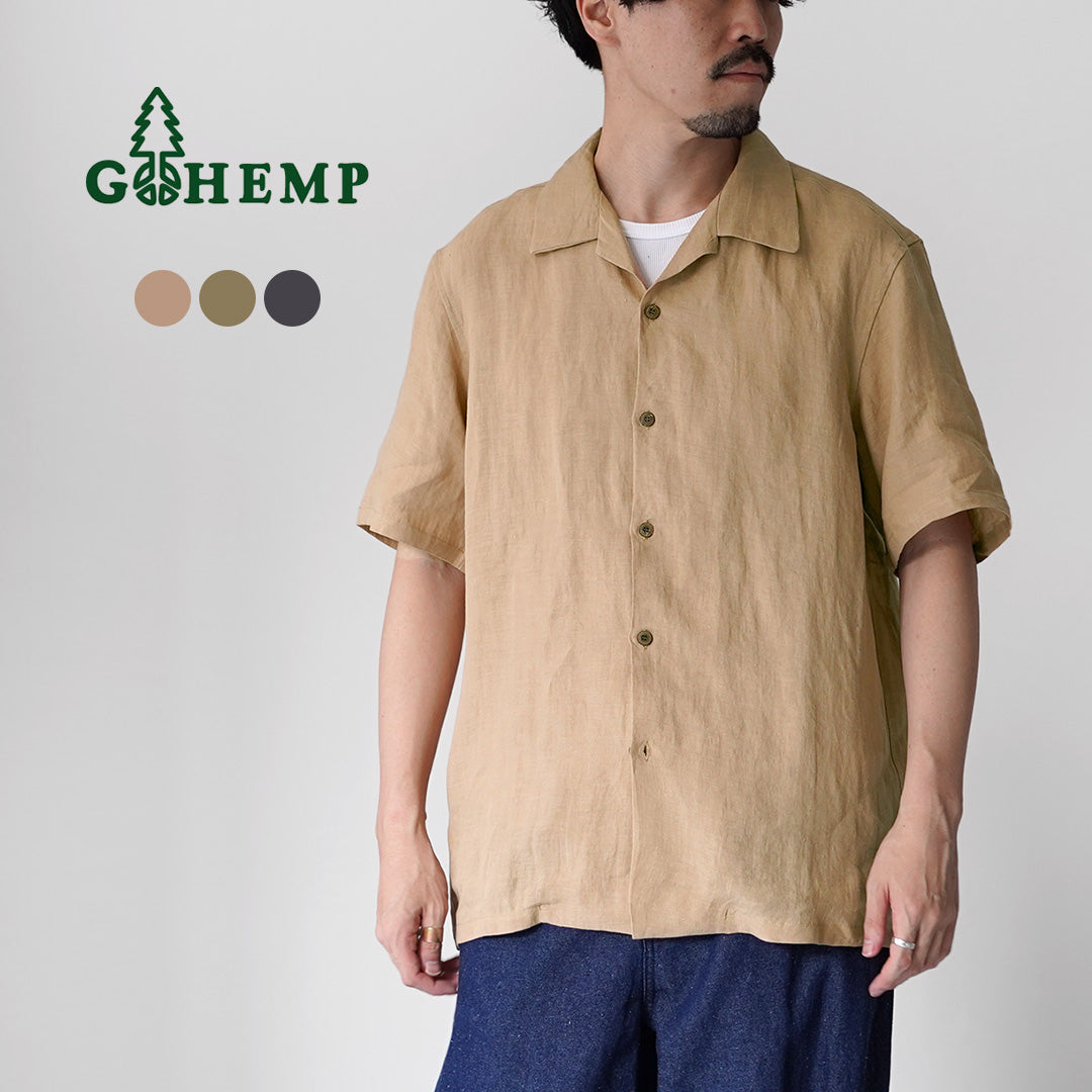 GOHEMP / 오픈 마인드 셔츠 대마 브로드 린넨
