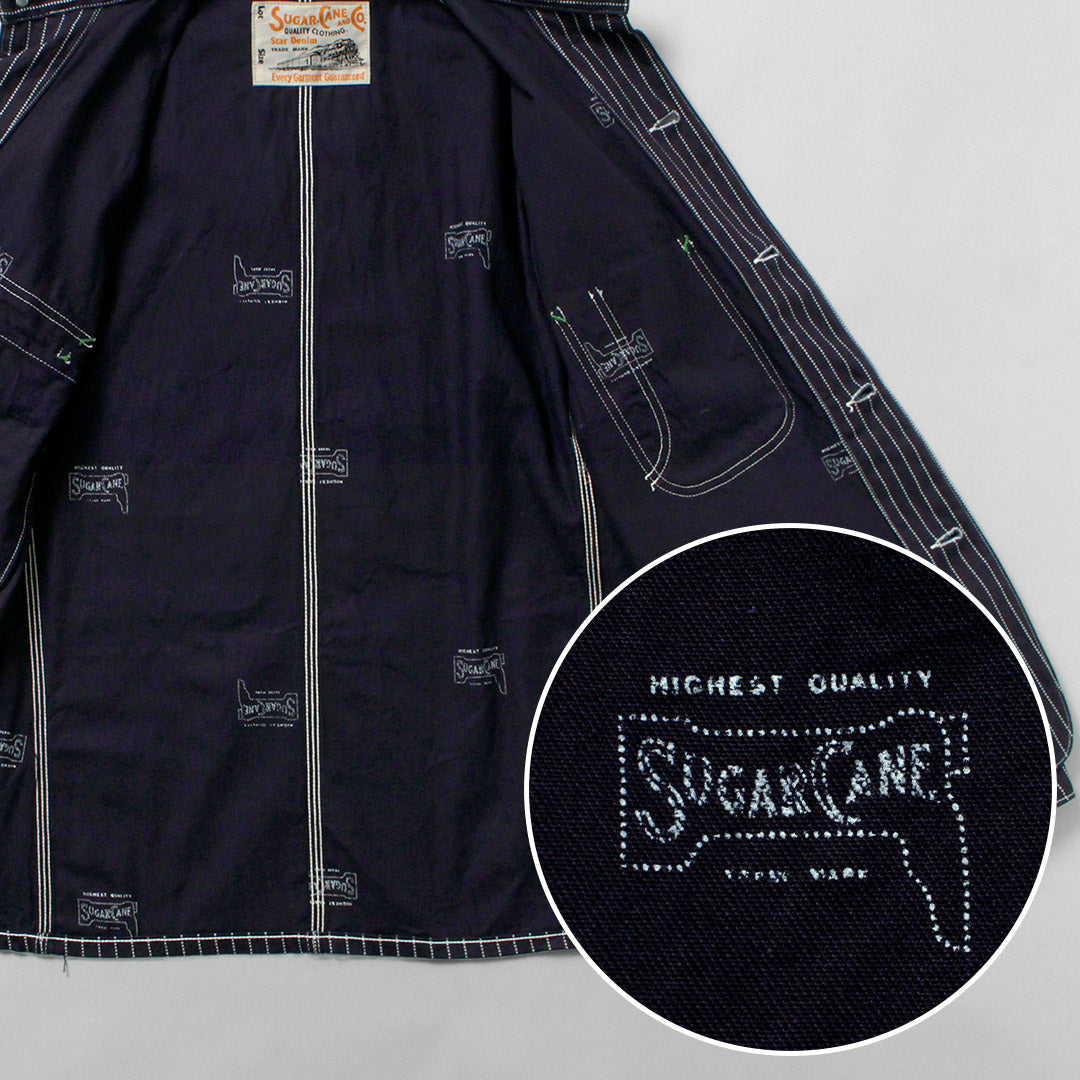 SUGAR CANE / 9oz. Wabash Stripe Work Coat