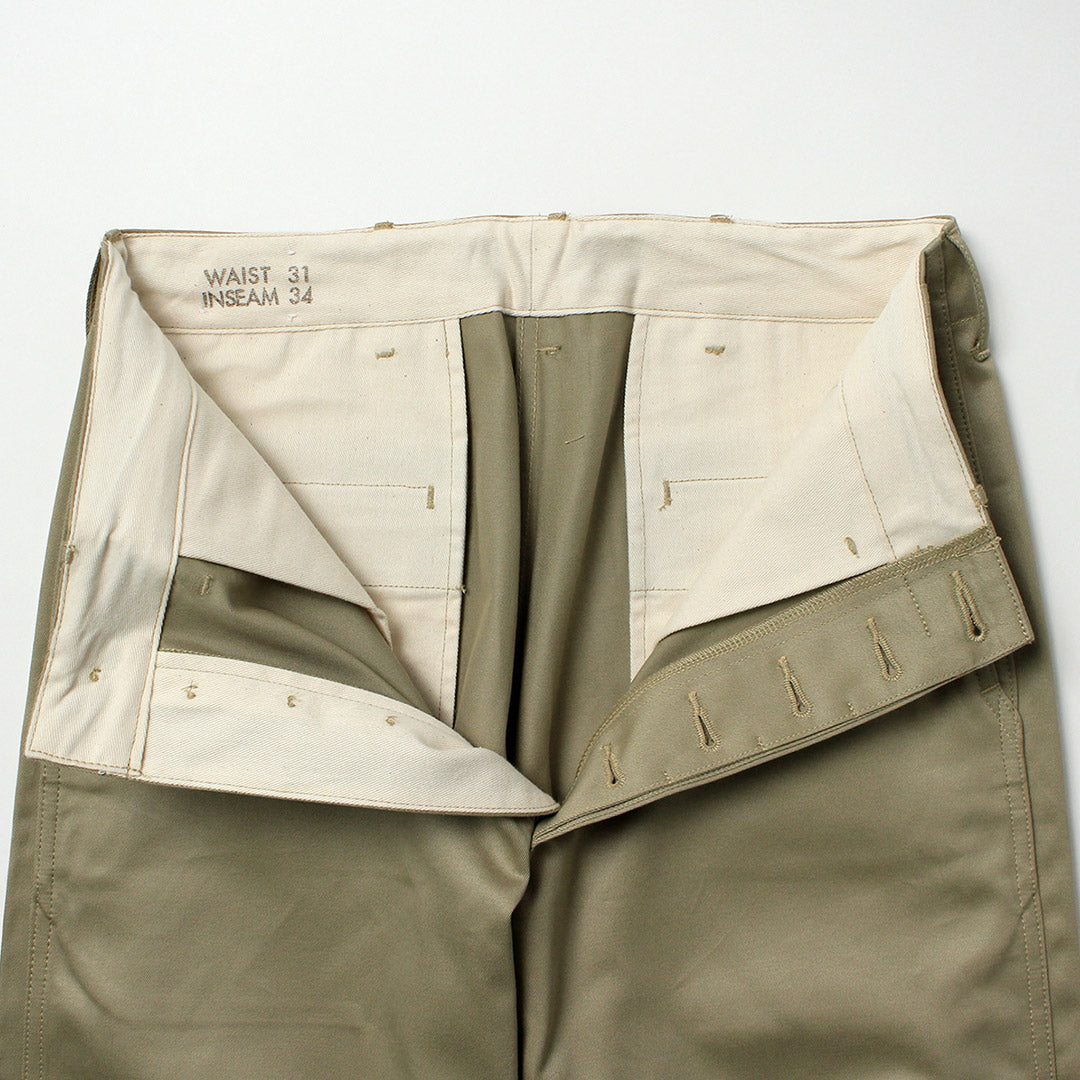 BUZZ RICKSONS / Early Military Chinos 1942 Model (Unwashed)