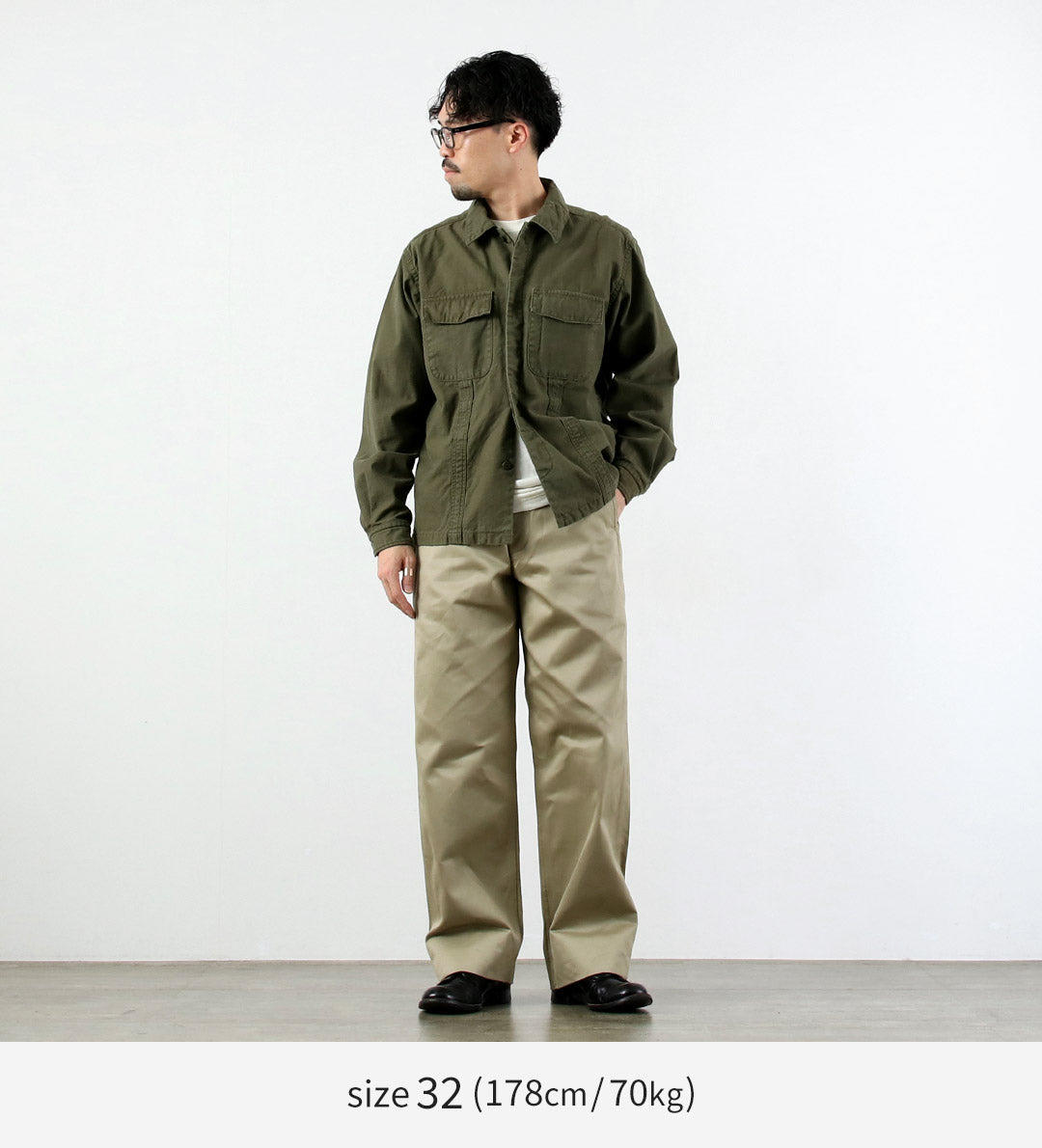 BUZZ RICKSONS / Early Military Chinos 1942 Model (Unwashed)
