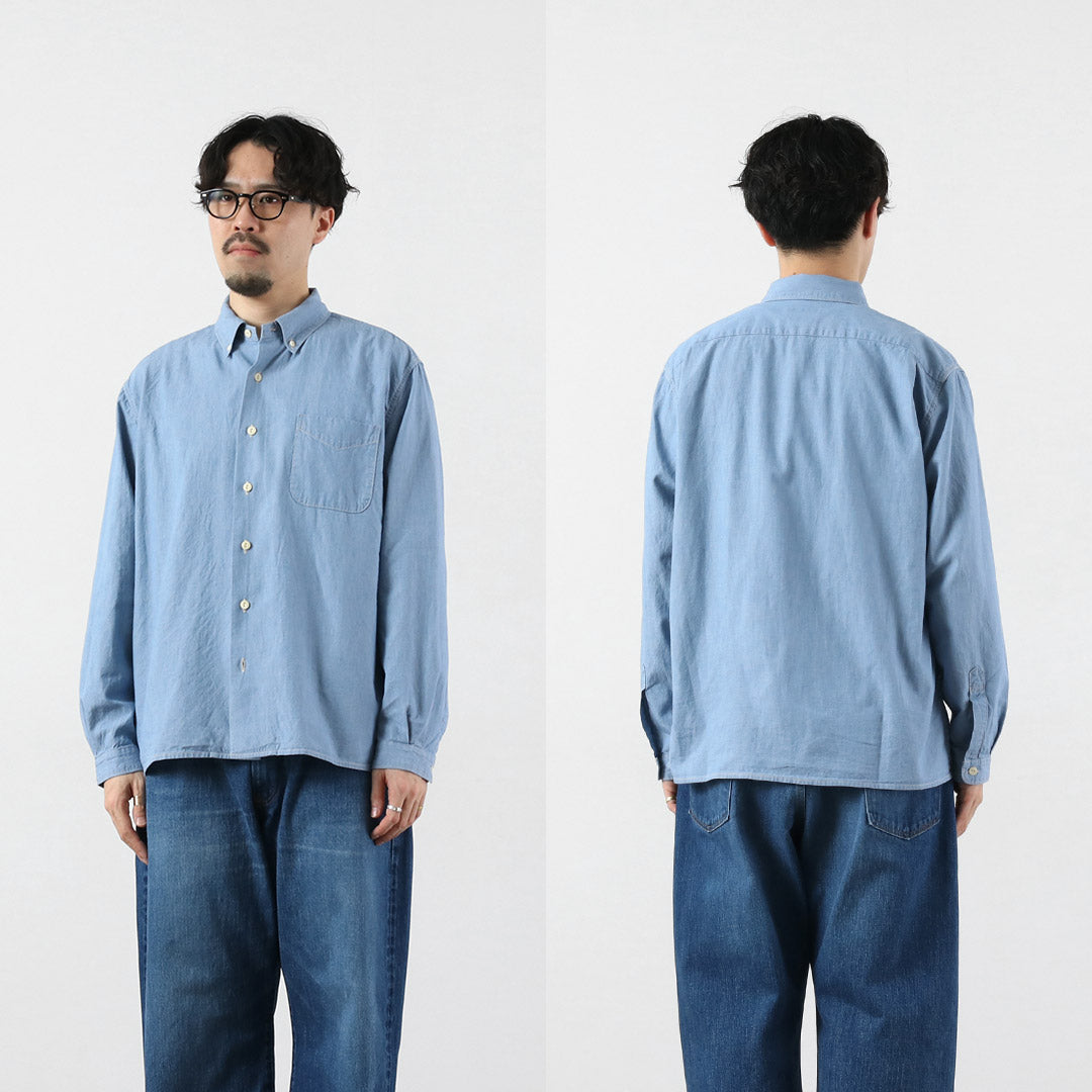 SEUVAS / Chambray Long Sleeve BD Shirt