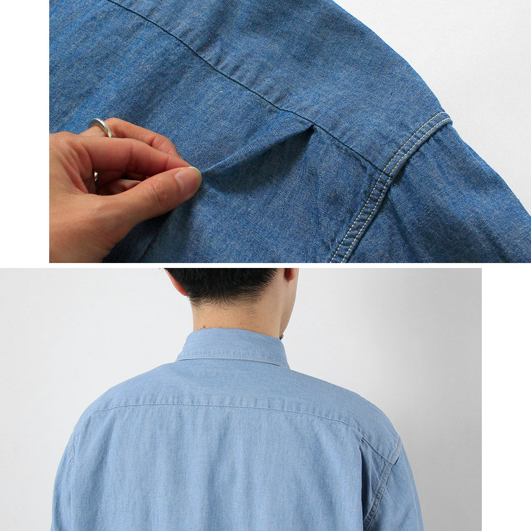 SEUVAS / Chambray Long Sleeve BD Shirt