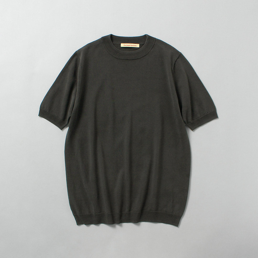 HARROWE HARROWE / 14G Camiseta de algodón con cuello ligeramente alto