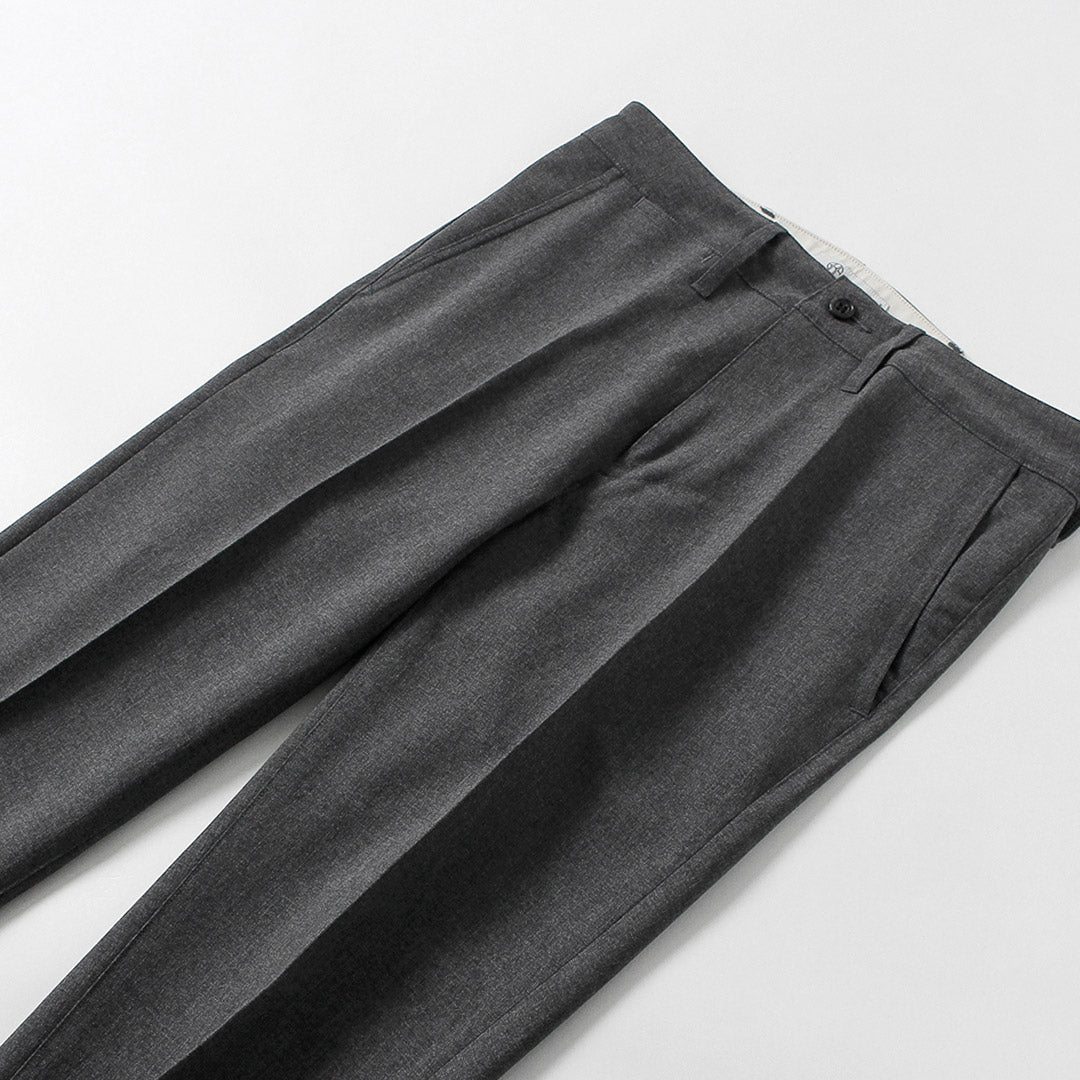 Blue refabric / Summer Officer Tapered Trousers