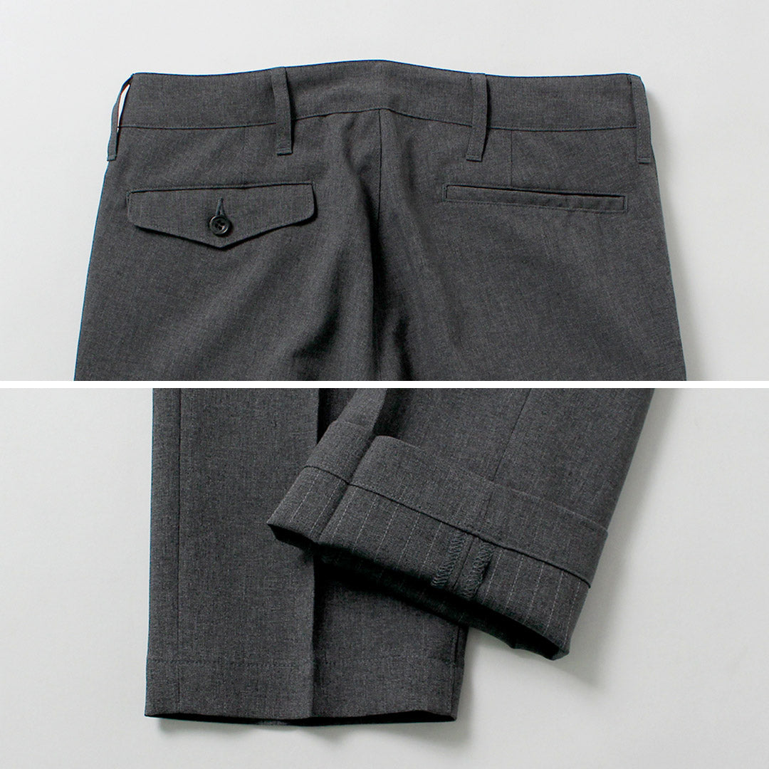 Blue refabric / Summer Officer Tapered Trousers