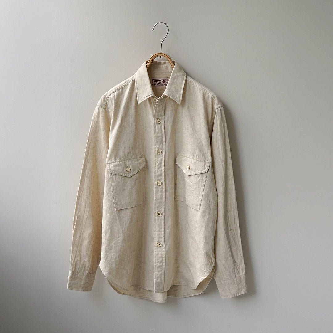 KEMA DESIGNS / Cotton Linen Farmer Shirt
