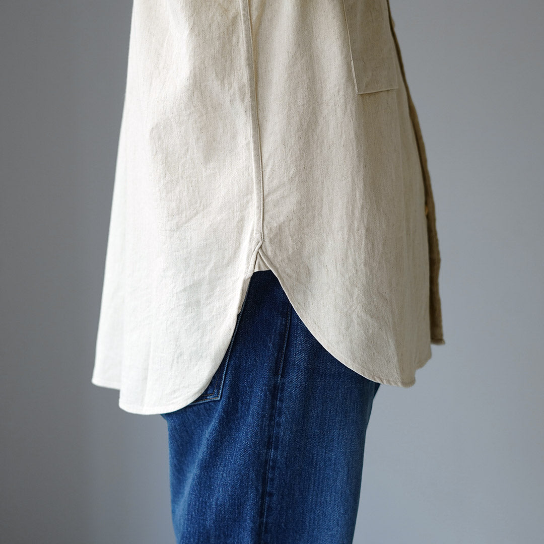 KEMA DESIGNS / Cotton Linen Farmer Shirt