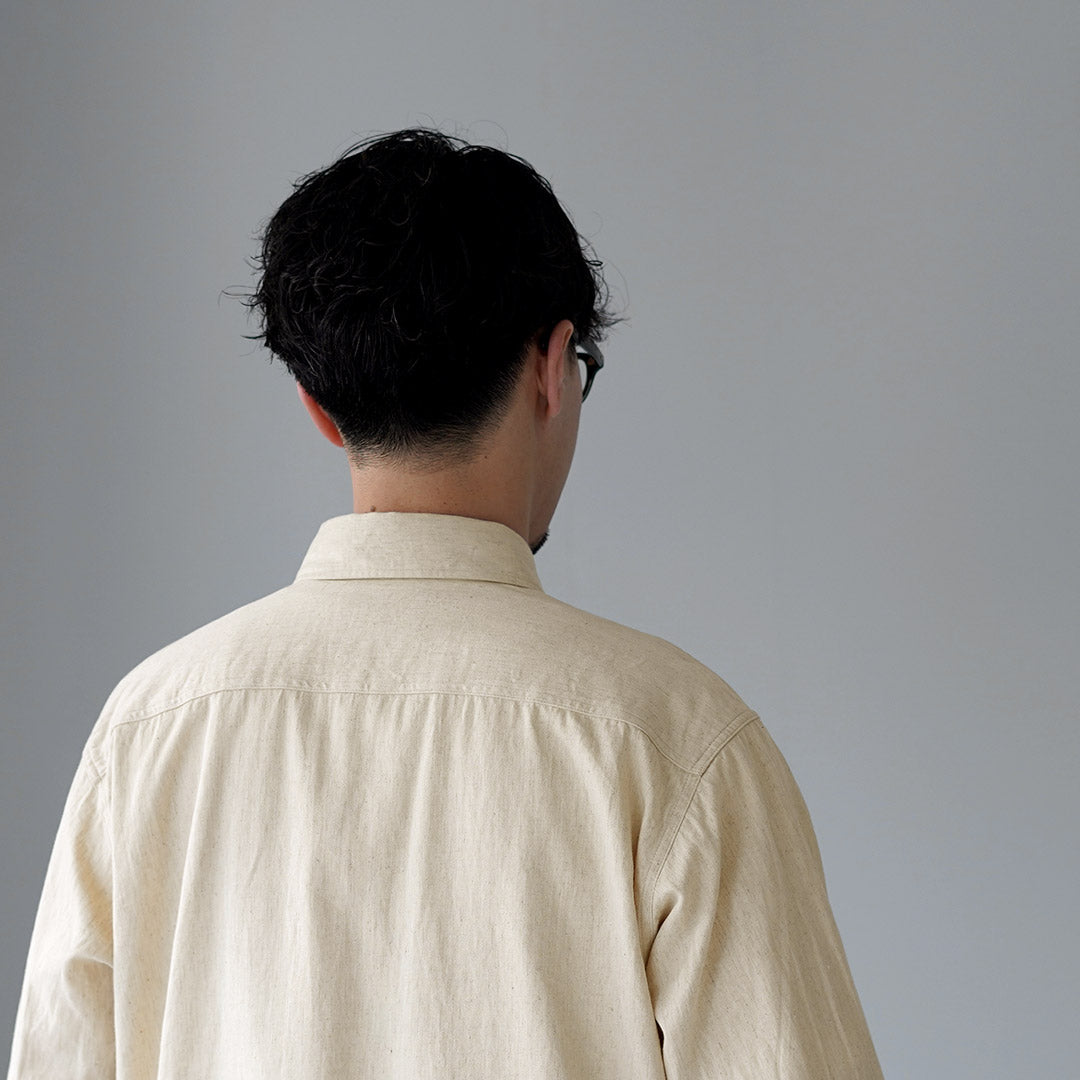 KEMA DESIGNS / Cotton Linen Farmer Shirt