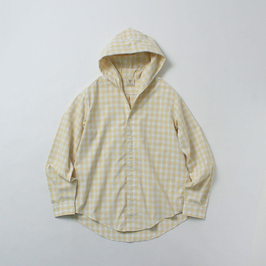 RAG / Ombre Check Hooded Shirt UV Cut