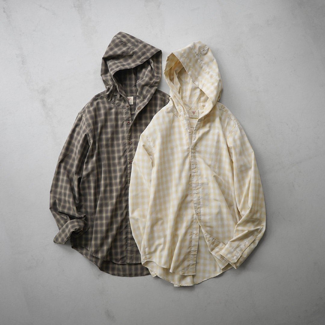 RAG / Ombre Check Hooded Shirt UV Cut