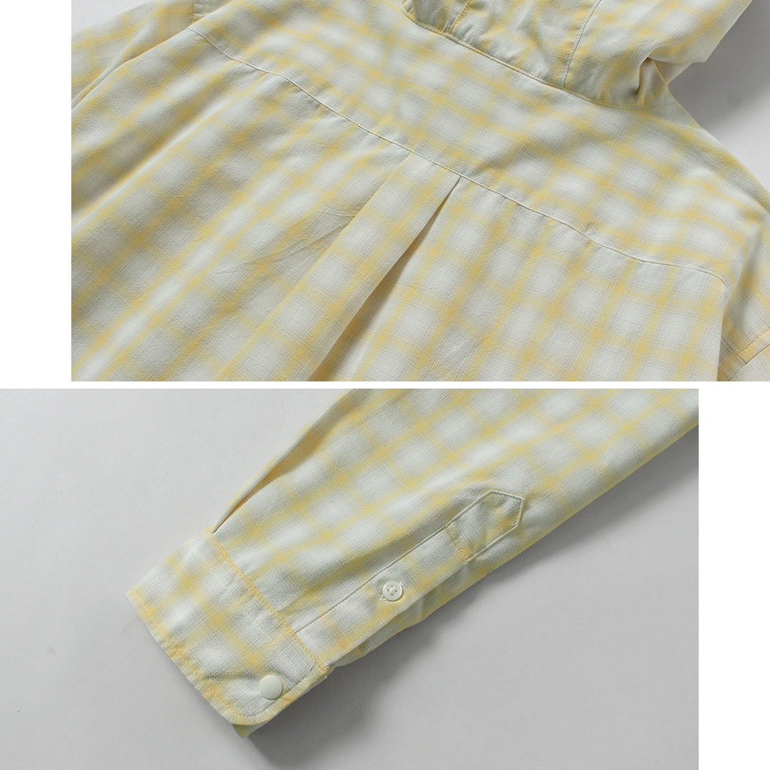 RAG / Ombre Check Hooded Shirt UV Cut