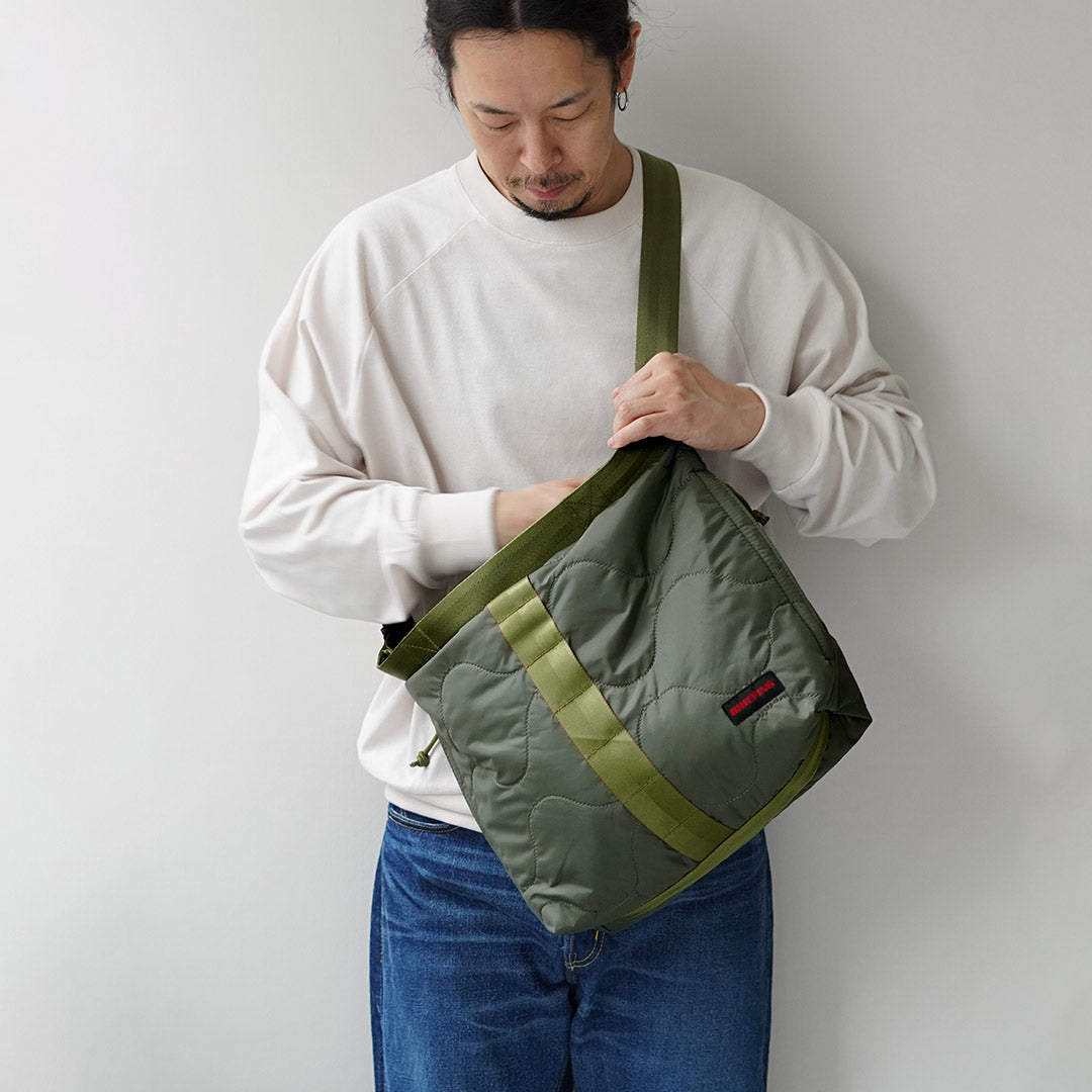 BRIEFING / Jersey acolchado M Bolso de hombro A4