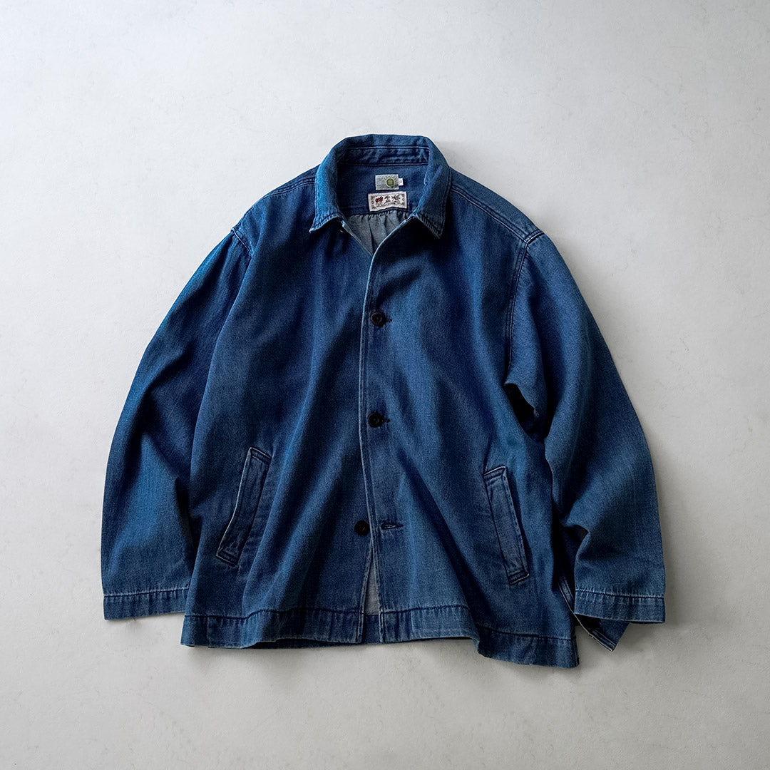 GOHEMP / Commande spéciale Manteau surchemise en denim de chanvre et coton 9oz GOHEMP × KEMA DESIGNS
