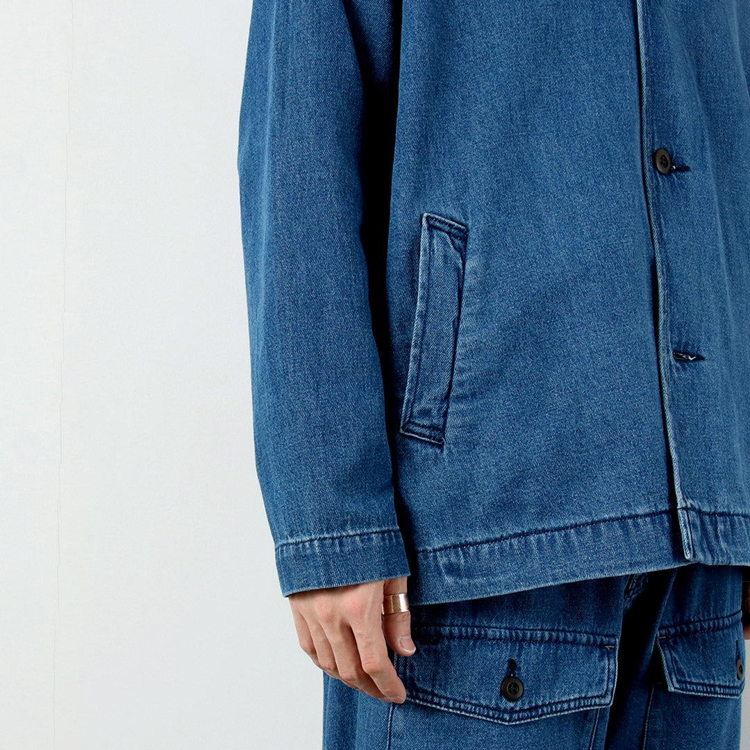 GOHEMP / Commande spéciale Manteau surchemise en denim de chanvre et coton 9oz GOHEMP × KEMA DESIGNS