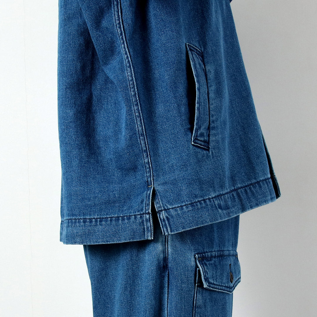 GOHEMP / Commande spéciale Manteau surchemise en denim de chanvre et coton 9oz GOHEMP × KEMA DESIGNS
