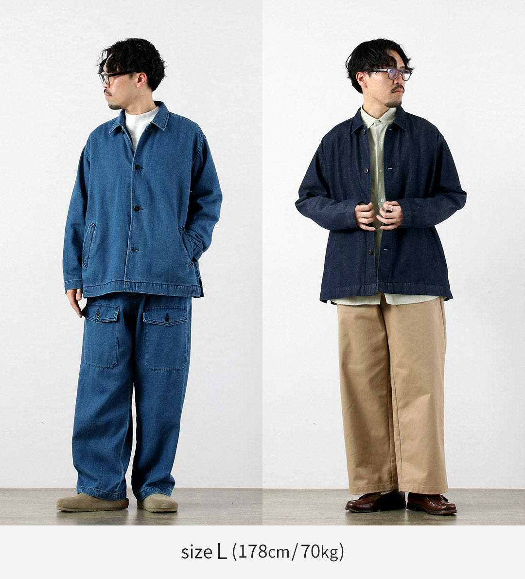 GOHEMP / Commande spéciale Manteau surchemise en denim de chanvre et coton 9oz GOHEMP × KEMA DESIGNS