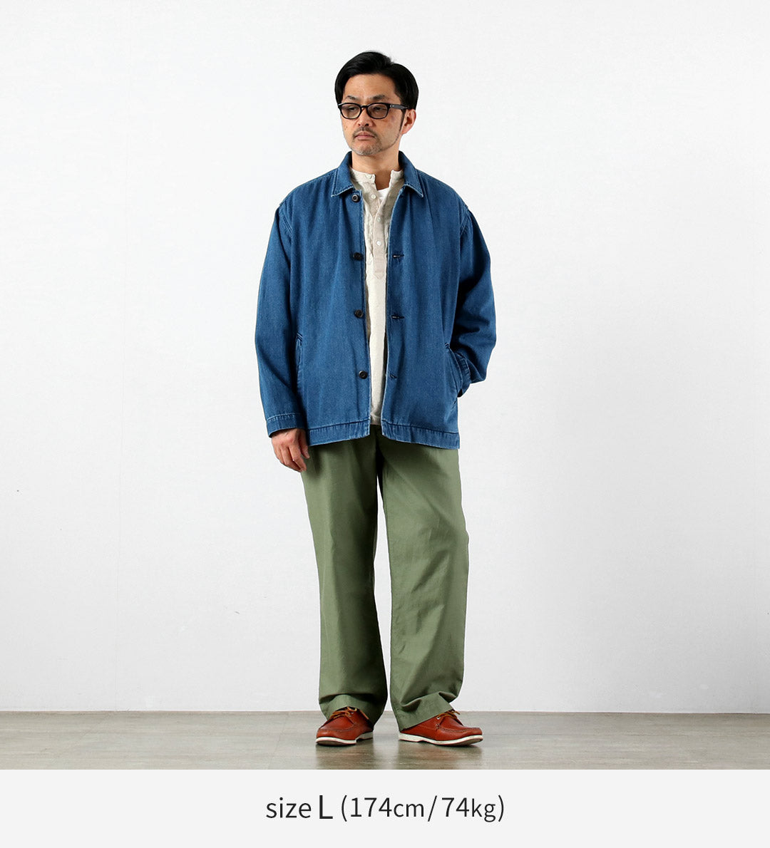GOHEMP / Commande spéciale Manteau surchemise en denim de chanvre et coton 9oz GOHEMP × KEMA DESIGNS