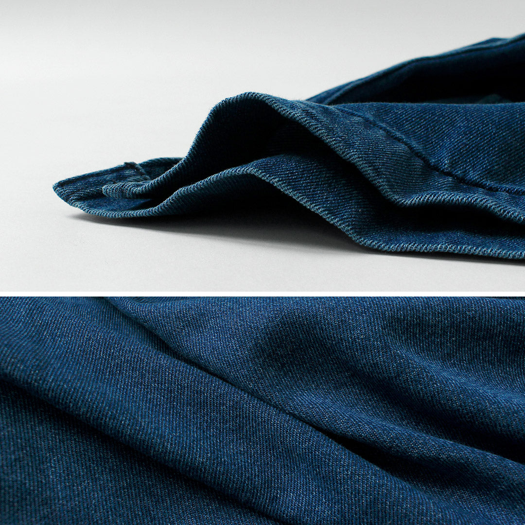 GOHEMP / Commande spéciale Manteau surchemise en denim de chanvre et coton 9oz GOHEMP × KEMA DESIGNS