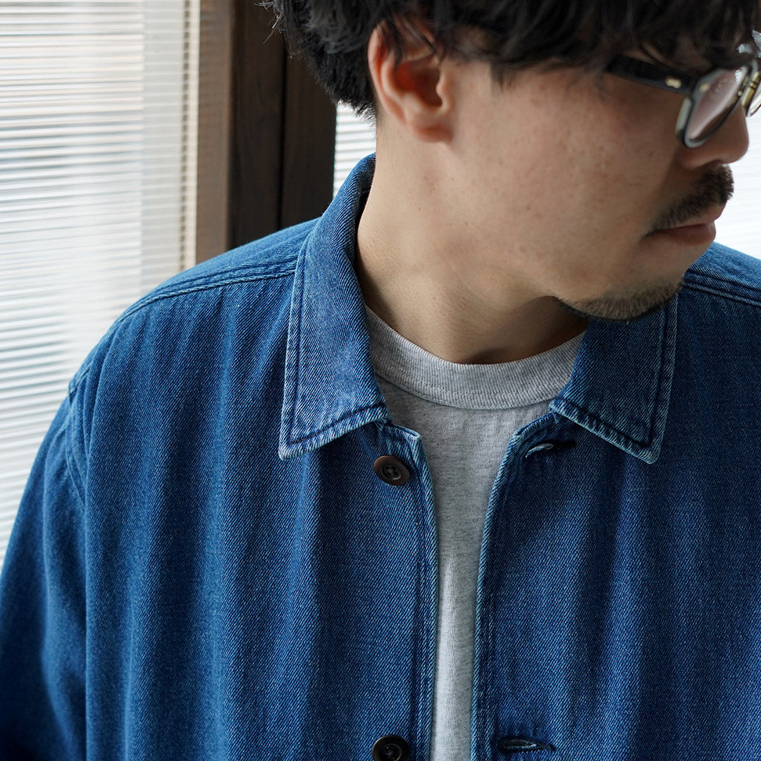 GOHEMP / Commande spéciale Manteau surchemise en denim de chanvre et coton 9oz GOHEMP × KEMA DESIGNS