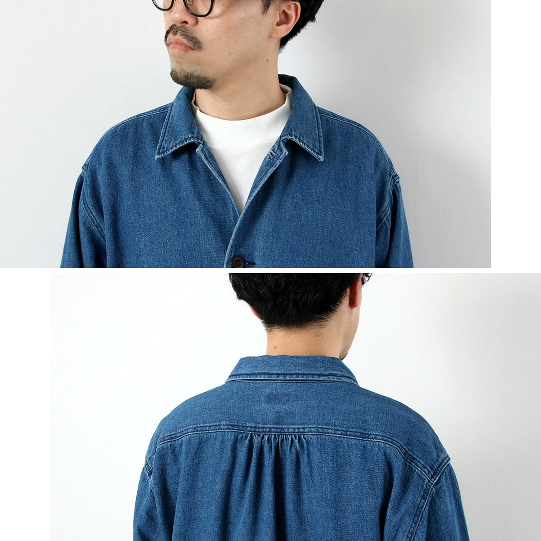 GOHEMP / Commande spéciale Manteau surchemise en denim de chanvre et coton 9oz GOHEMP × KEMA DESIGNS