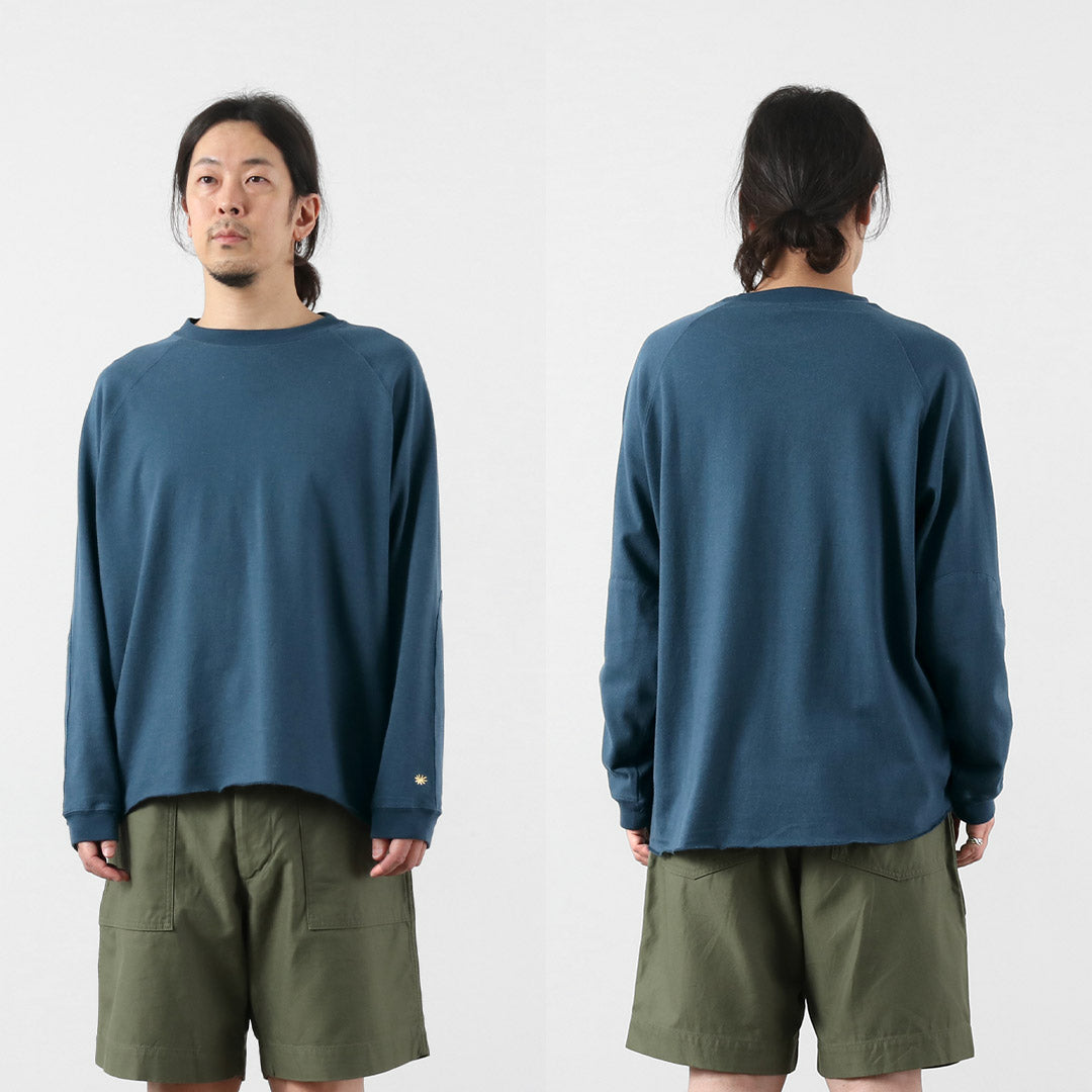 GOHEMP / T-shirt exclusif à manches longues et ourlet rond en coton de chanvre 10 oz GOHEMP × KEMA DESIGNS T-shirt