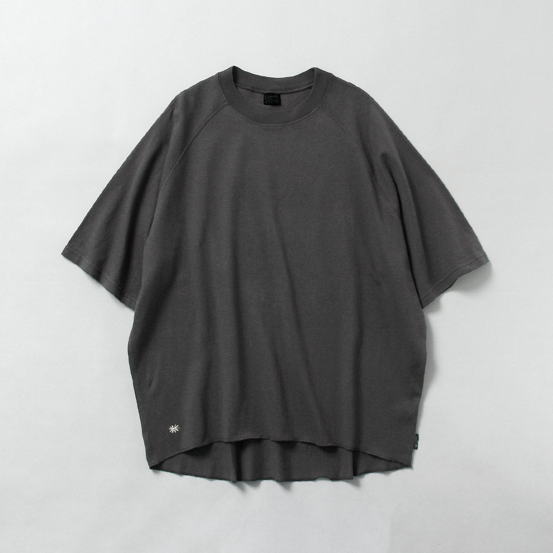 GOHEMP / 독점 10oz 대마 코튼 반팔 라운드 밑단 티셔츠 GOHEMP × KEMA DESIGNS 티셔츠