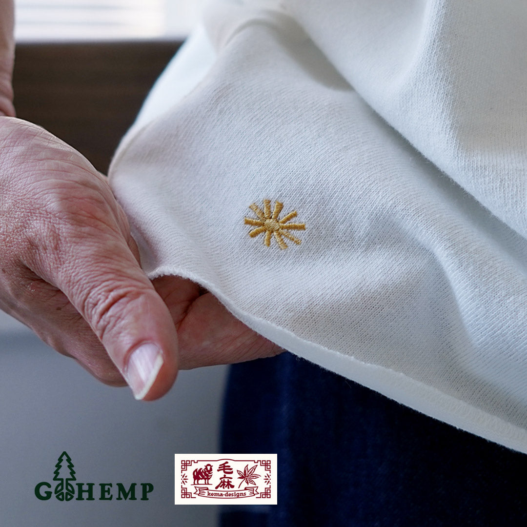 GOHEMP / 獨家 10oz 麻棉短袖圓形下擺 T 卹 GOHEMP × KEMA DESIGNS T 卹