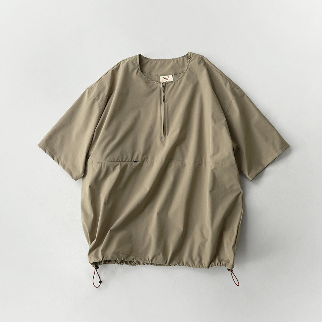 RAG / Half-Zip Short Sleeve Pullover T-Shirt