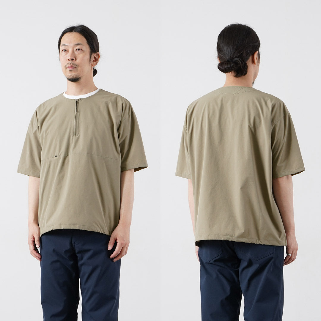 RAG / Half-Zip Short Sleeve Pullover T-Shirt