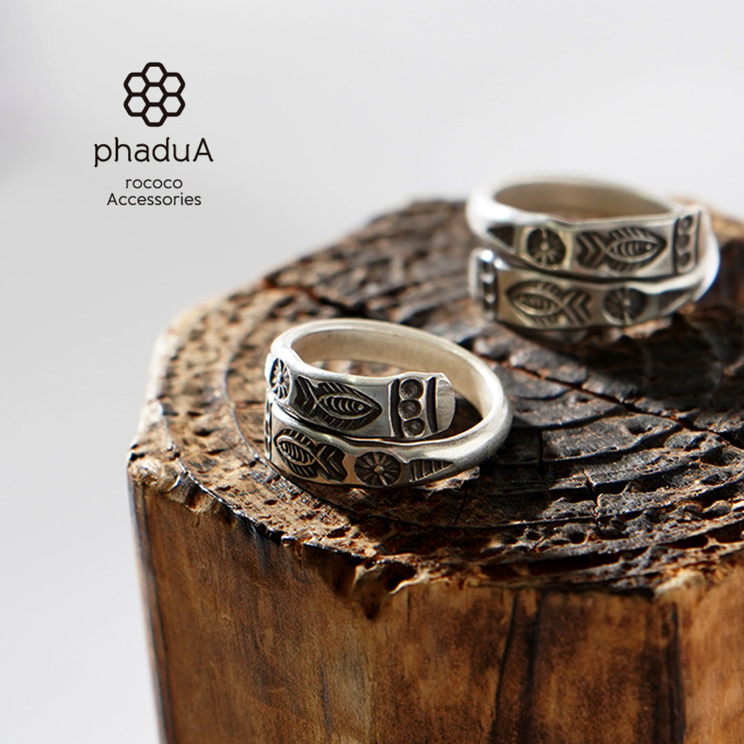 phaduA / Karen Silver Two Fish Ring