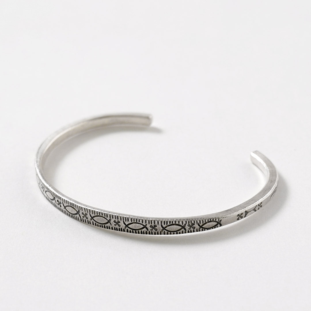 phaduA / Karen Silver Half-Circle Bangle