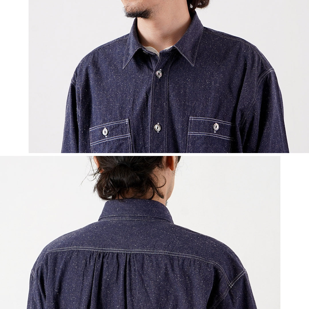 FUJITO / Nep Denim Chambray Oversized Work Shirt