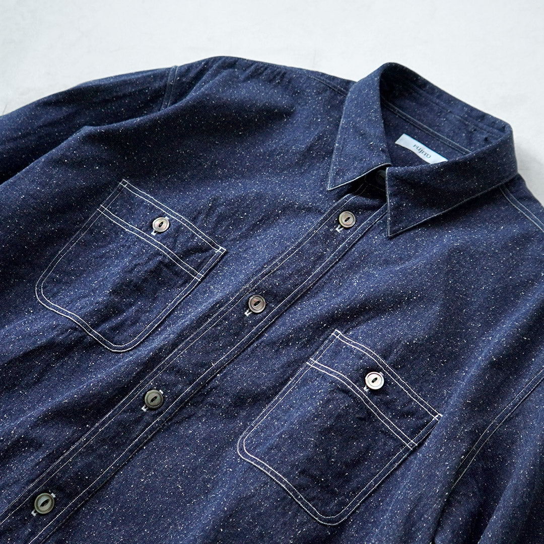 FUJITO / Nep Denim Chambray Oversized Work Shirt