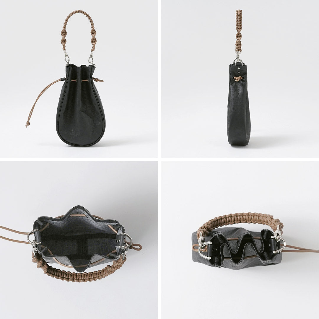 SENTI / Sac à médecine en cuir Dyneema M + dragonne