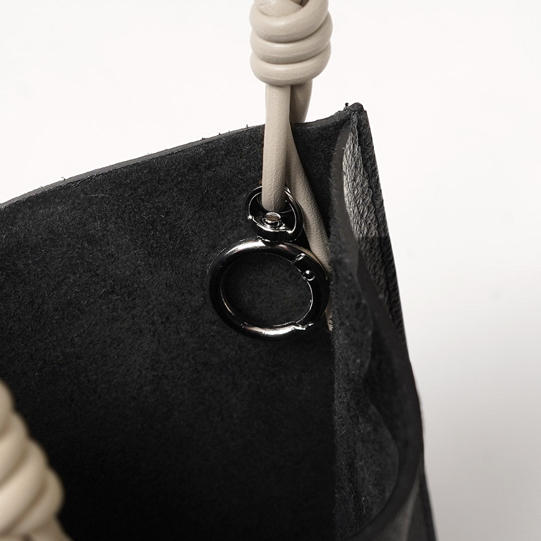 SENTI / Shrunken Leather Chain-Handle Mini Handbag