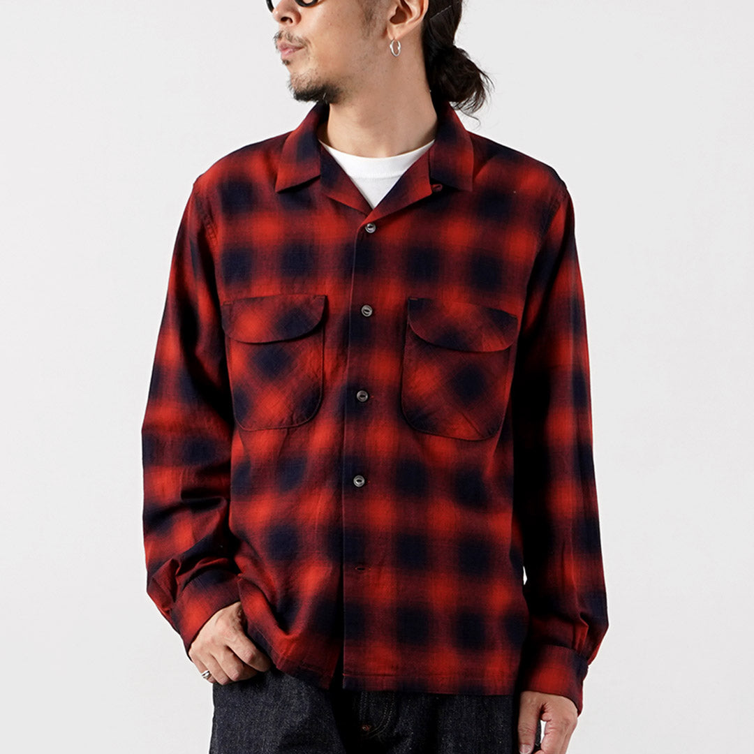 FOB FACTORY / F3519 Check Open-Collar Shirt