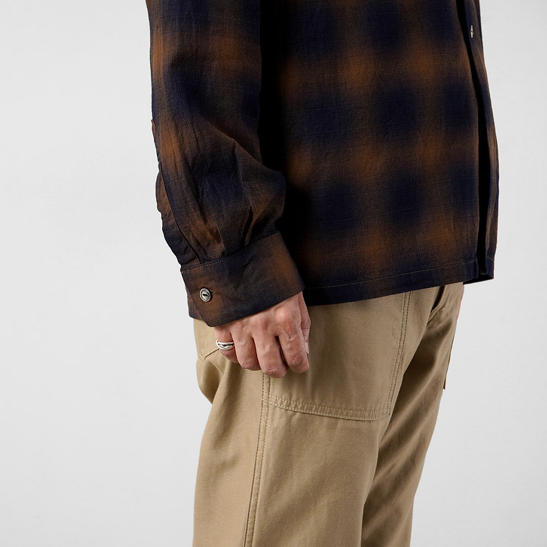 FOB FACTORY / F3519 Check Open-Collar Shirt