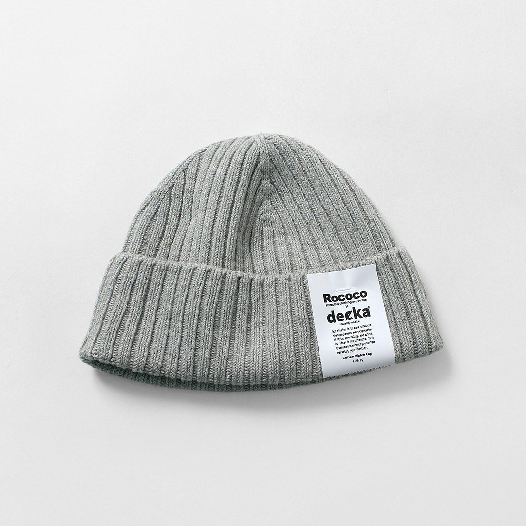 DECKA QUALITY SOCKS / Cotton 100 Knit Cap