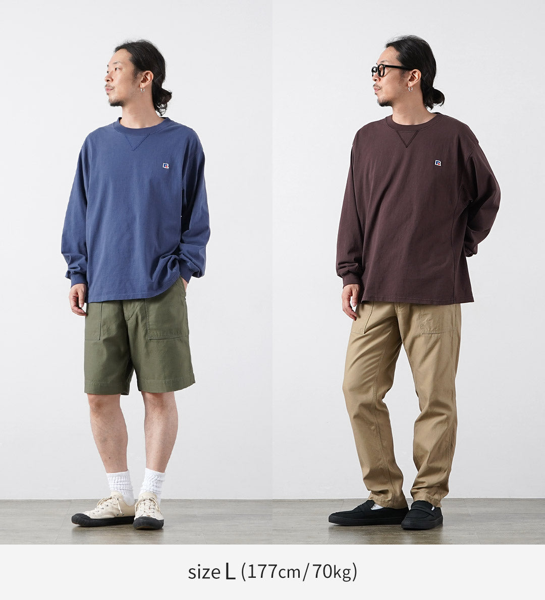 REMI RELIEF / Hard SP Processed Russell Athletic Jersey Long Sleeve T-Shirt