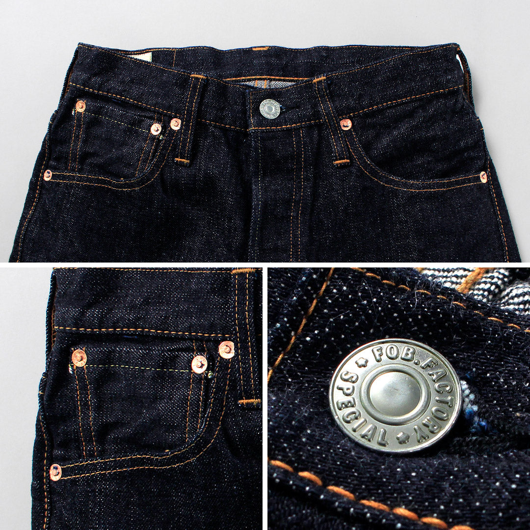 FOB FACTORY / F165-25 RS5252-UF Pantalón vaquero de 5 bolsillos Garage
