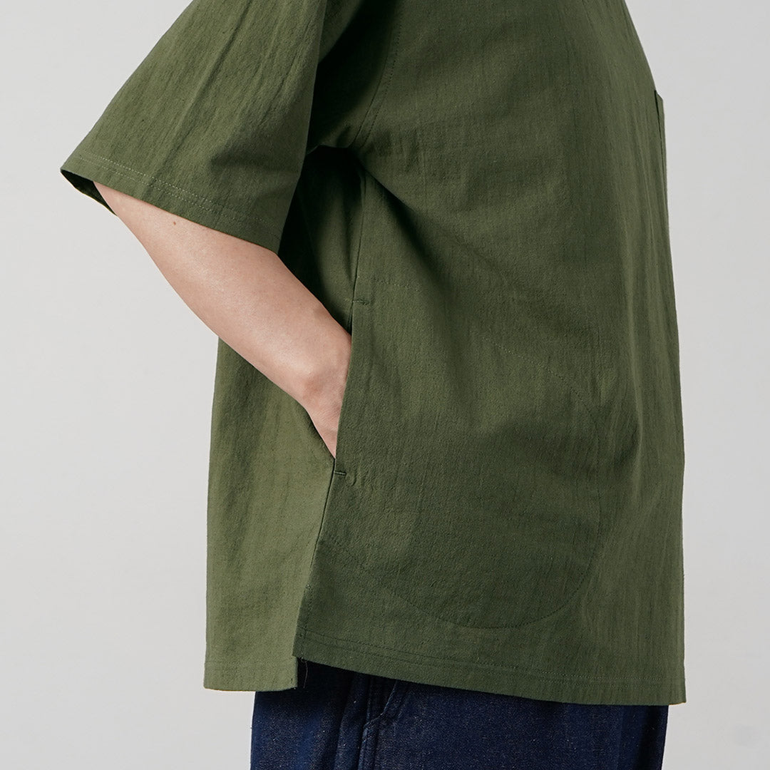 KEMA DESIGNS / Hemp Organic Cotton Woven Pocket T-Shirt