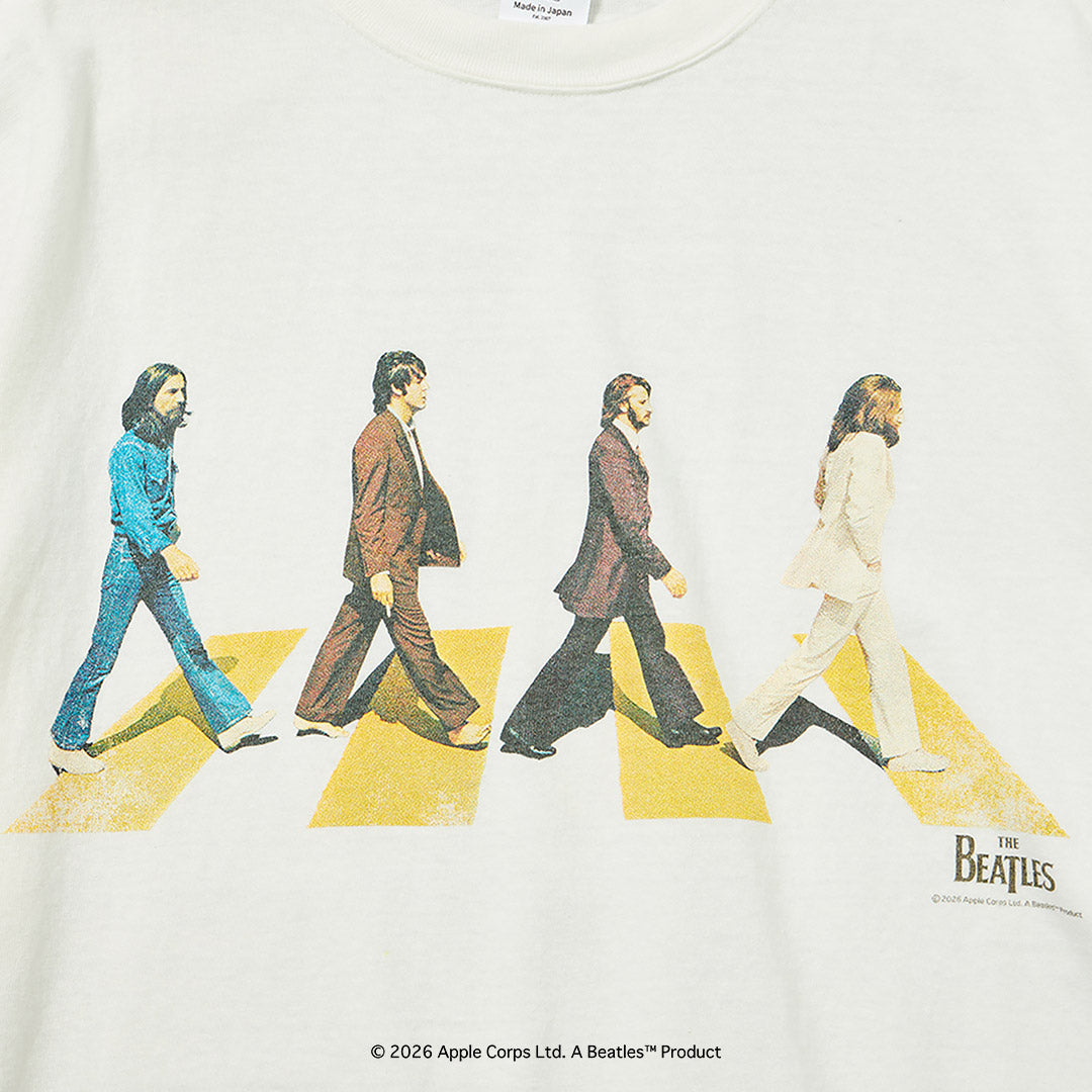 FREE RAGE / The Beatles × FREE RAGE Última grabación Camiseta de manga corta de algodón reciclado