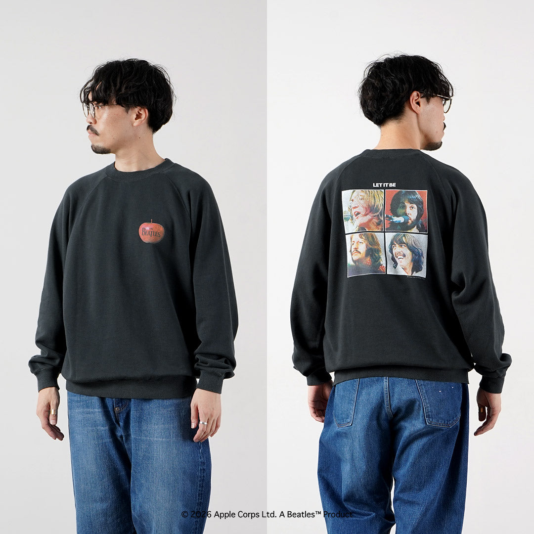 FREE RAGE / The Beatles × FREE RAGE Dernière version Raglan Crew Sweatshirt