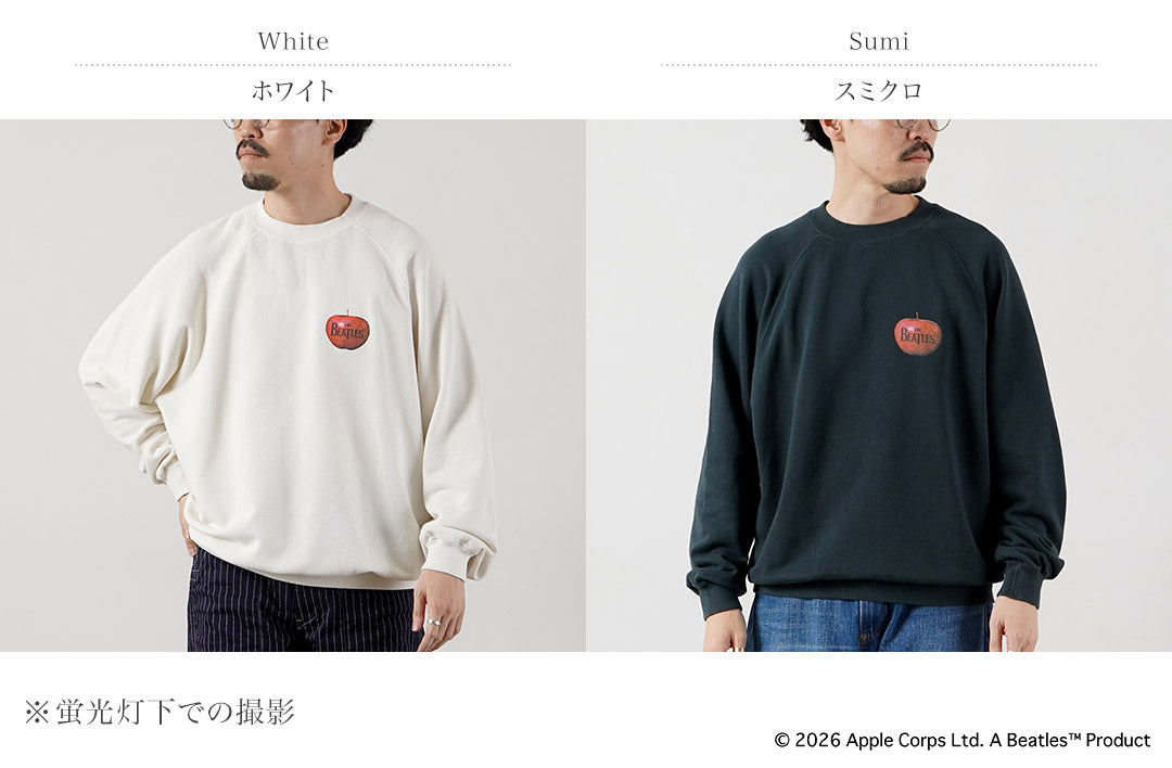 FREE RAGE / The Beatles × FREE RAGE Dernière version Raglan Crew Sweatshirt