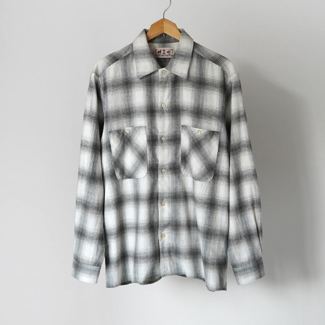 KEMA DESIGNS / Linen Wool Amundsen Ombre Open-Collar Shirt